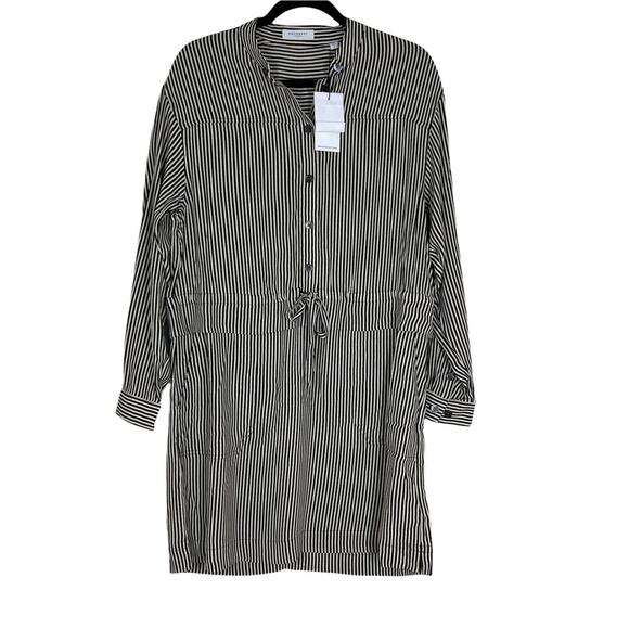 NWT New Equipment Lizza Long Sleeve Drawstring Dress Size 6 - Picture 7 of 14